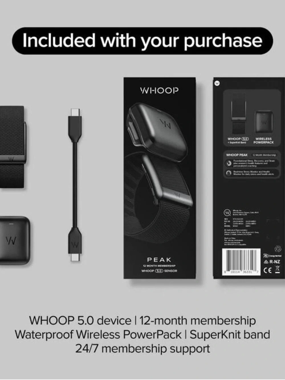 Peak 5.0 Sensor Wearable in Silver